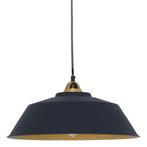 Scandinavische hanglamp 1 lichts zwart / goud, Huis en Inrichting, Lampen | Hanglampen, Nieuw, Ophalen of Verzenden, Metaal, 75 cm of meer