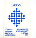 Boek Vintage 3e Ohra Schaakfestival Amsterdam 1984 - EI818, Verzenden, Gelezen