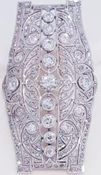 Broche - 18 karaat Geel goud - 7.31ct. tw. Diamant, Sieraden, Tassen en Uiterlijk, Antieke sieraden