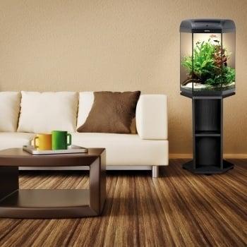 Osaka hexagon aquarium 60ltr LED + meubel (Osaka Cubes) beschikbaar voor biedingen