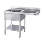 GGM Gastro | Vaatwasser Spoeltafel - 1200x600mm - met 1 |, Verzenden