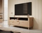 Meubella | TV-Meubel eiken 129 cm | modern | 1 klep, Overige materialen, 100 tot 150 cm, Verzenden, Nieuw