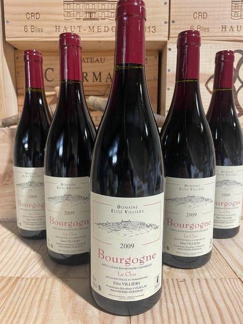 2009 Domaine Elise Villiers Bourgogne Le Clos - Bourgogne, Verzamelen, Wijnen