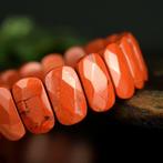 Jaspe Rouge - Topkwaliteit - grote parels - Breedte: 20 mm-