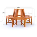 Boombank Ø 160cm gemaakt van eucalyptus hout - FSC gecert.., Verzenden, Nieuw