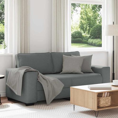 vidaXL 2-zitsbank 140 cm stof donkergrijs, Huis en Inrichting, Banken | Bankstellen, Nieuw, Stof, Tweepersoons, Verzenden