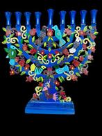 Yair Emanuel - Chanoekia Hanukkah Menorah (Levensboom),, Antiek en Kunst