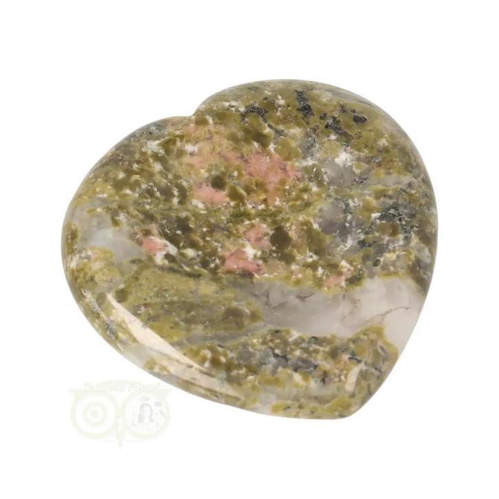 Unakiet hart worry stone ( Zorgen steen ) Nr 16, Sieraden, Tassen en Uiterlijk, Edelstenen, Nieuw, Verzenden