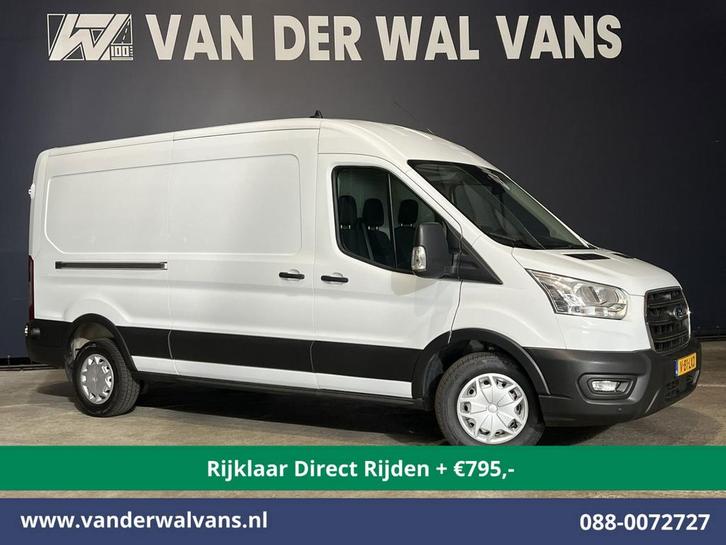 Ford Transit | 2.0 TDCI 131pk L3H2 Euro6 *Rijklaar Direct, Auto's, Bestelauto's, Dealer onderhouden, Te koop, Handgeschakeld, Diesel