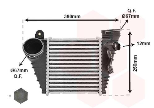 INTERCOOLER VOOR AUDI A3 8L 1996-1999 1J0145803AA, Auto-onderdelen, Airco en Verwarming, Nieuw, Ophalen of Verzenden