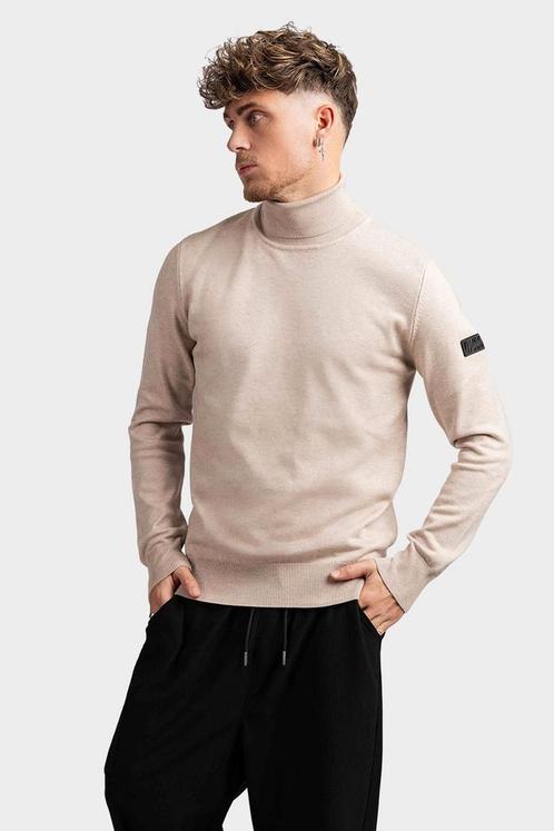 Malelions Turtleneck Sweater Heren Beige, Kleding | Heren, Truien en Vesten, Beige, Nieuw, Verzenden