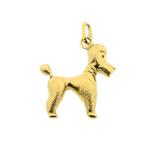 Gouden hanger van een hond | Poedel (kettinghanger), Overige merken, Goud, Gebruikt, Ophalen of Verzenden