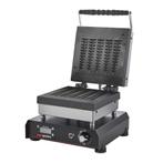 GGM Gastro | Wafelijzer - Enkel - Digitaal - 1,2 kW - Vorm:, Verzenden, Nieuw in verpakking, Overige typen