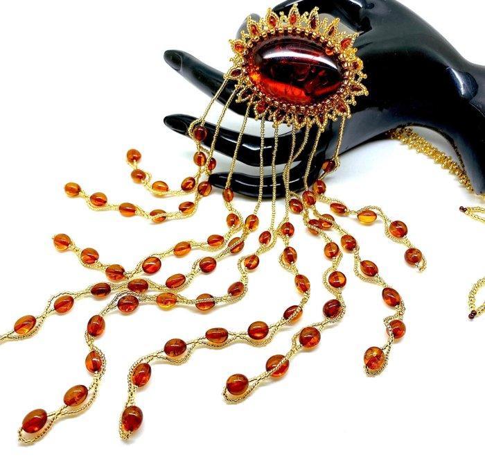 Halsketting met natuurlijk Baltisch amber - Barnsteen -, Verzamelen, Dierenverzamelingen