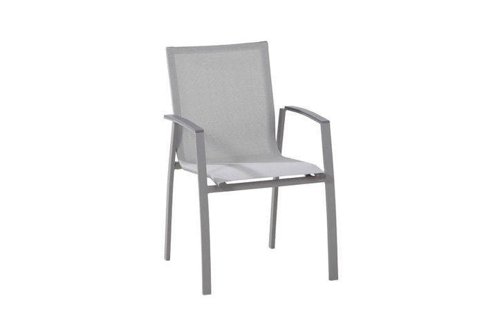 Taste by 4 Seasons Torino stapelbare stoel grijs *SALE |, Tuin en Terras, Tuinsets en Loungesets, Ophalen of Verzenden