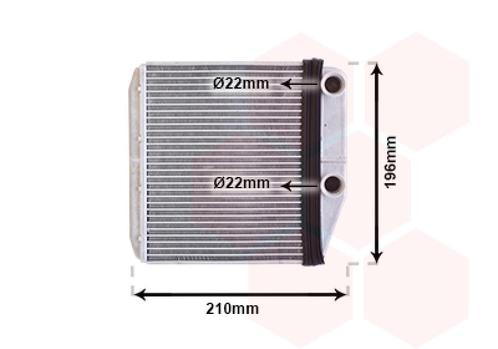 KACHEL RADIATEUR VOOR ALFA ROMEO MITO 955 2008-2018, Auto-onderdelen, Airco en Verwarming, Nieuw, Ophalen of Verzenden