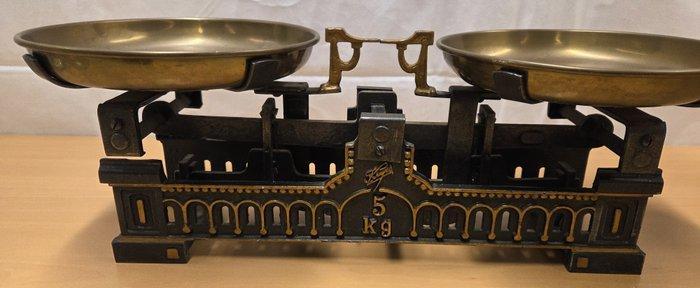 Balans of weegschaal (3) - gietijzer - Antieke mechanische, Antiek en Kunst, Antiek | Keukenbenodigdheden