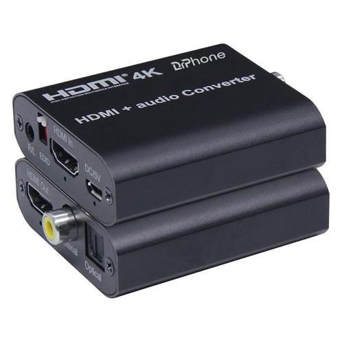DrPhone HA4 HDMI 1.4 + Audio HD Converter – 4096x2160 @30Hz, Audio, Tv en Foto, Overige Audio, Tv en Foto, Verzenden