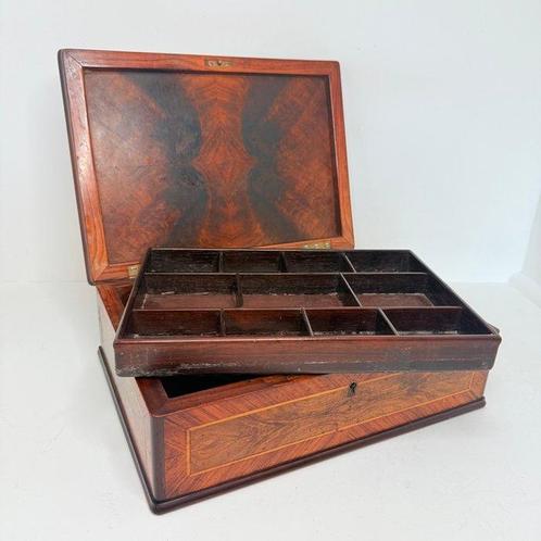 Doos - Napoleontische opbergdoos - Nobele hout - Franse, Antiek en Kunst, Antiek | Overige Antiek