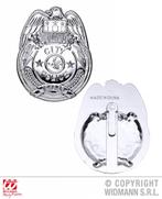 Zilveren politie badge, Ophalen of Verzenden, Nieuw