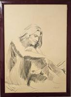 Antonio Sole (1933-2020) - Pensierosa, Antiek en Kunst