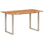 Eettafel Acacia 140cm - Retourdeal - Stijlvolle Tafel, 40%!, Huis en Inrichting, Tafels | Eettafels, IndustriÃ«le stijl, 100 tot 150 cm