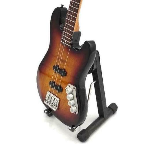 Miniatuur Fender Relic Jazz basgitaar met gratis standaard, Verzamelen, Muziek, Artiesten en Beroemdheden, Pop, Beeldje of Miniatuur