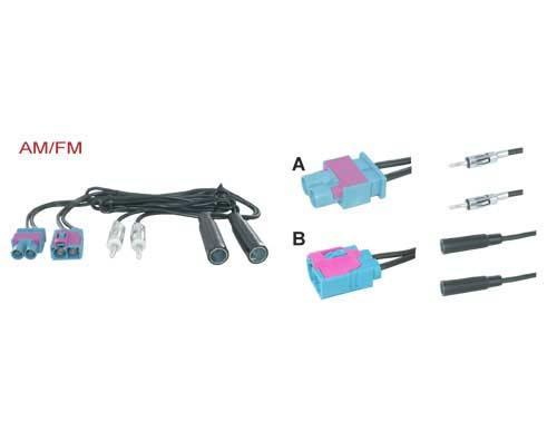 Antenne adapter Audi 2x Fakra male - 2x Fakra female, Auto diversen, Auto-accessoires, Nieuw, Verzenden