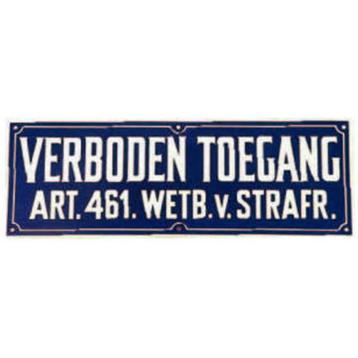 MM Eurotool Waarschuwingsbord - Verboden Toegang - Kunsts... beschikbaar voor biedingen