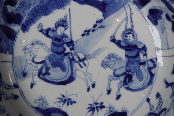 Kangxi (1662-1722), Mark and Period! - Kom - Warriors on, Antiek en Kunst, Antiek | Overige Antiek