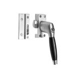 Raamsluiting mat nikkel met slot Deco rechts - voor draai..., Ophalen of Verzenden, Nieuw, Koper of Messing, Schuif of Grendel