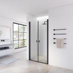 Dubbele Douchedeuren Mat Zwart 85X195 Helder Glas (Badkamer), Doe-het-zelf en Verbouw, Sanitair, Ophalen of Verzenden, Nieuw