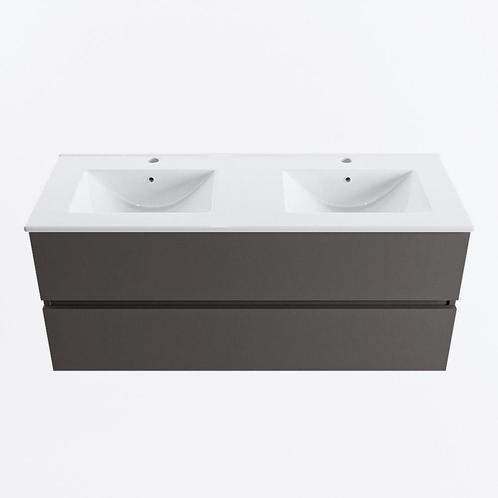 MONDIAZ VICA 120cm badmeubel onderkast Dark Grey 2 lades., Doe-het-zelf en Verbouw, Sanitair, Bad, Nieuw, Ophalen of Verzenden
