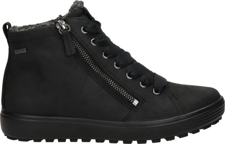 ECCO - Maat 40 - Soft 7 Tred Dames Veterboot - Zwart, Kleding | Dames, Schoenen, Verzenden