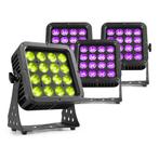 BeamZ Set van 4 StarColor128 outdoor LED floodlights - 16x, Muziek en Instrumenten, Licht en Laser, Verzenden, Nieuw