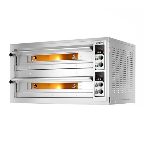 GGM Gastro | Elektrische pizzaoven - 6+6x 33cm - Handmatig |, Tuin en Terras, Pizzaovens, Nieuw, Verzenden