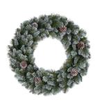 Empress Kerstkrans - Ø60 cm - Frosted Green, Diversen, Kerst, Verzenden, Nieuw