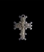 Middeleeuwen, kruisvaardersperiode Zilver Hanger - Kruis -, Sieraden, Tassen en Uiterlijk, Antieke sieraden