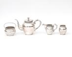Een vijfdelig zilveren theeservies, Duitsland, 20e eeuw, Antiek en Kunst, Antiek | Goud en Zilver