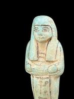 Oud-Egyptisch Faience Shabti voor Iniuya. Spaanse