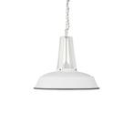 LABEL51 - Hanglamp Worker - Wit - 42 cm, Huis en Inrichting, Lampen | Hanglampen, Minder dan 50 cm, Nieuw, Industrieel, Metaal
