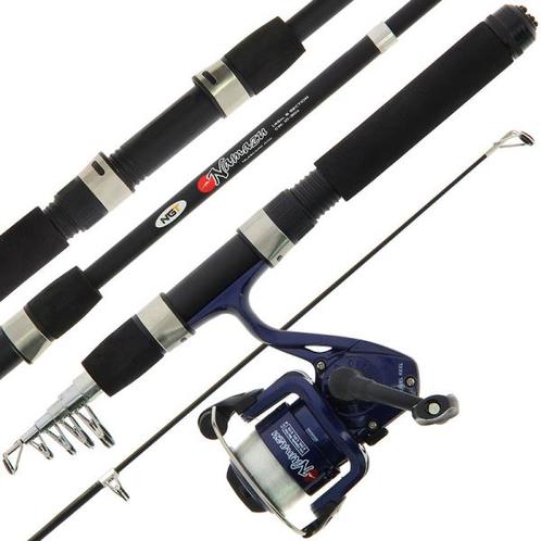 NGT Namazu - Mini Telescopische Werphengel Combo, Watersport en Boten, Hengelsport | Algemeen, Overige typen, Nieuw, Verzenden