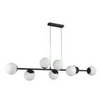 Hanglamp bollen | Bali | 120 cm | 8-lichts | Zwart, Huis en Inrichting, Lampen | Hanglampen, Ophalen of Verzenden, Nieuw, Metaal