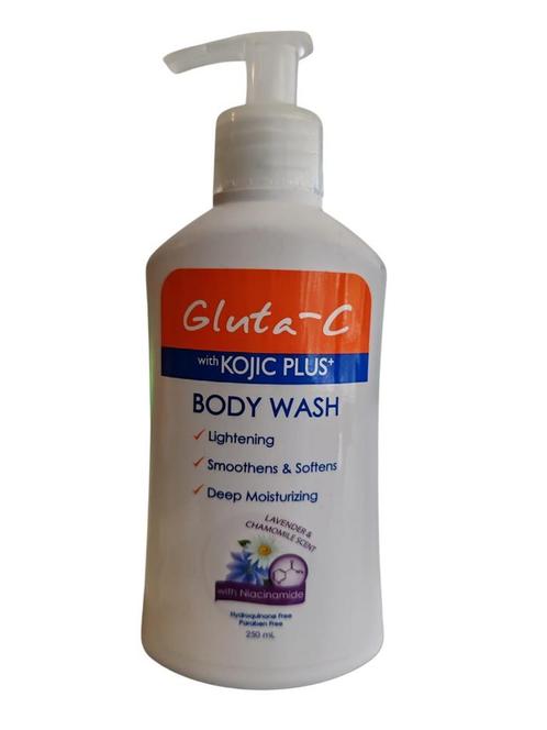 Gluta C with Kojic Plus Body Lightening wash 250 ml, Sieraden, Tassen en Uiterlijk, Beautycases, Ophalen of Verzenden