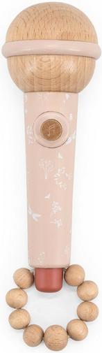 Label Label Roze Houten Microfoon LLWT-04366, Verzenden, Nieuw