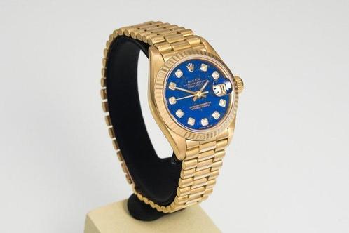 Rolex - Datejust President Blue Lapis Dial 18K Gold - 69178, Sieraden, Tassen en Uiterlijk, Horloges | Heren