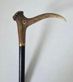 Exclusieve Wandelstok - Hertshoorn, Hertengewei, Rond 1900, Antiek en Kunst