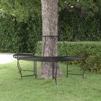 vidaXL Boombank halfrond Ø159 cm staal zwart, Verzenden, Nieuw, Metaal