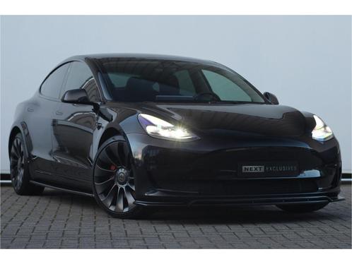 Tesla Model 3 Performance AWD 75 kWh, Auto's, Tesla, Lease, Automaat, Hatchback, Elektrisch, Plug-in hybride, Bluetooth, Elektrische achterklep