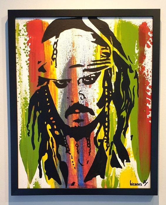 Liesens - David Bowie (On Canvas handpainted), Antiek en Kunst, Kunst | Schilderijen | Modern